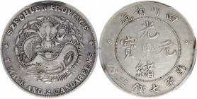 (t) CHINA. Szechuan. 7 Mace 2 Candareens (Dollar), ND (1901-08). PCGS Genuine--Cleaned, VF Details.

L&M-345a; K-145a; KM-Y-238.2; WS-0735. Variety ...