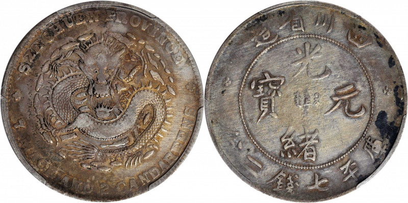 (t) CHINA. Szechuan. 7 Mace 2 Candareens (Dollar), ND (1901-08). PCGS Genuine--R...