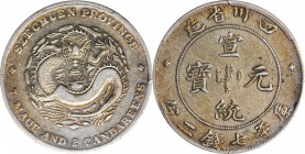(t) CHINA. Szechuan. 7 Mace 2 Candereens (Dollar), ND (1909-11). PCGS Genuine--Harshly Cleaned, VF Details.

L&M-352; K-150; KM-Y-243.1; WS-0747. Va...