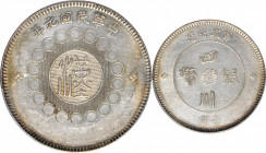 (t) CHINA. Szechuan. Dollar, Year 1 (1912). PCGS Genuine--Cleaned, AU Details.

L&M-366; KM-Y-456; WS-0778. A sharply struck Dollar, with some perip...