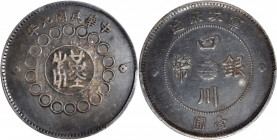 (t) CHINA. Szechuan. Dollar, Year 1 (1912). PCGS Genuine--Cleaned, EF Details.

L&M-366a; K-775b; KM-Y-456.1; WS-0779. Variety with a long stroke an...