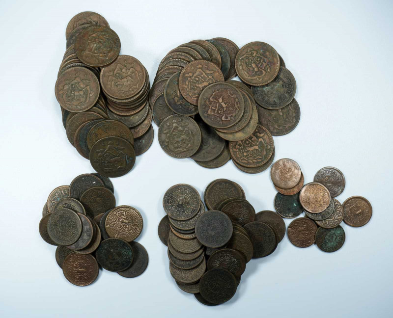 (t) CHINA. Tibet. Collectors Group of Copper Coinage (Approximately 140 Pieces)....