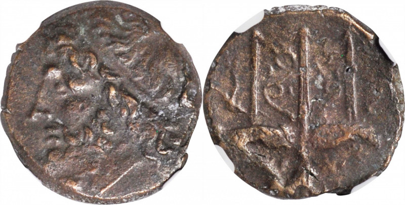 SICILY. Syracuse. Hieron II, 275-215 B.C. AE Litra, 263-218 B.C. NGC Ch VF.

H...