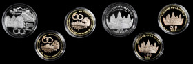 CAMBODIA. Trio of Proofs (3 Pieces), 2018. 60th Anniversary of Diplomatic Relationship Between China and Cambodia. Average Grade: CHOICE PROOF.

KM-...