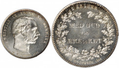 DENMARK. 2 Kroner, 1888-CS. Christian IX. PCGS MS-64.

KM-799. A crisply struck and bright coin, blazing with luster and a trace of peripheral tonin...