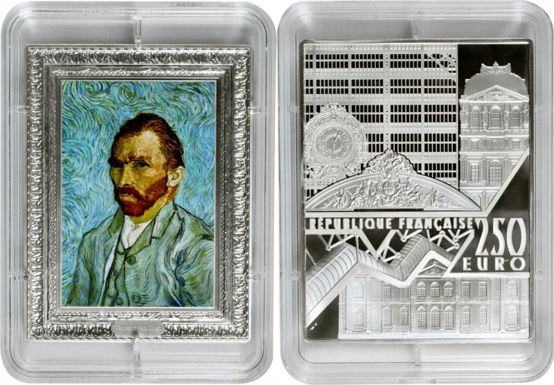FRANCE. Rectangular 250 Euros Colorized Proof, 2020. Grade: CHOICE PROOF.

KM-...