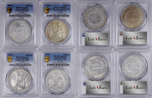 FRENCH INDO-CHINA. Quartet of Piastres (4 Pieces), 1903-21. All PCGS Certified.

1) 1903-A. Paris Mint. Genuine--Cleaned, EF Detail. KM-5a.1; Lec-28...