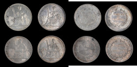 FRENCH INDO-CHINA. Quartet of Piastres (4 Pieces), 1906-22. Grade Range: VERY FINE to EXTREMELY FINE.

Coin are dated 1906-A, 1907-A, 1913-A, and 19...