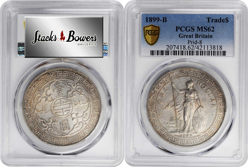 GREAT BRITAIN. Trade Dollar, 1899-B. Bombay Mint. Victoria. PCGS MS-62.

KM-T5...