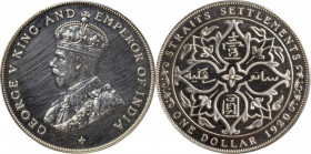 STRAITS SETTLEMENTS. Dollar Restrike, 1920. London Mint. PCGS PROOF-63.

KM-33; Prid-10. A flashy Proof with mirrored surfaces and some hairlines in...