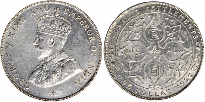 STRAITS SETTLEMENTS. Dollar, 1920. London Mint. PCGS MS-63.

KM-33; Prid-10. A...