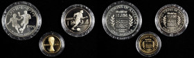 UNITED STATES OF AMERICA. World Cup Proof Set (3 Pieces), 1994. Average Grade: CHOICE PROOF.

A Gold 5 Dollars (KM-248, 8 gms), Silver Dollar (KM-24...