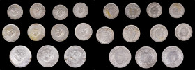 MIXED LOTS. Nonet of Japan and Korean Silver Issues (9 Pieces), Late 19th to Early 20th Century. Grade Range: VERY FINE to ABOUT UNCIRCULATED.

Japa...