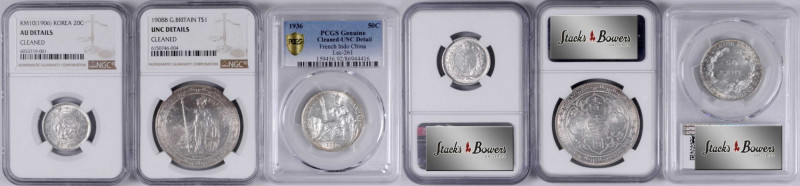 MIXED LOTS. Trio of Silver Issues (3 Pieces), 1906-36. All NGC or PCGS Certified...