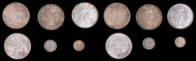 MIXED LOTS. Sextet of Mixed Silver Issues ( 6 Pieces), 1881-1919. Grade Range: EXTRA FINE to ABOUT UNCIRCULATED.

A China Year 9 (1919) Dollar, two ...