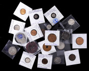 MIXED LOTS. Group of Mixed World Types (21 Pieces), 18th to 20th Century. Grade Range: VERY FINE to UNCIRCULATED.

Issues in silver, copper, and oth...