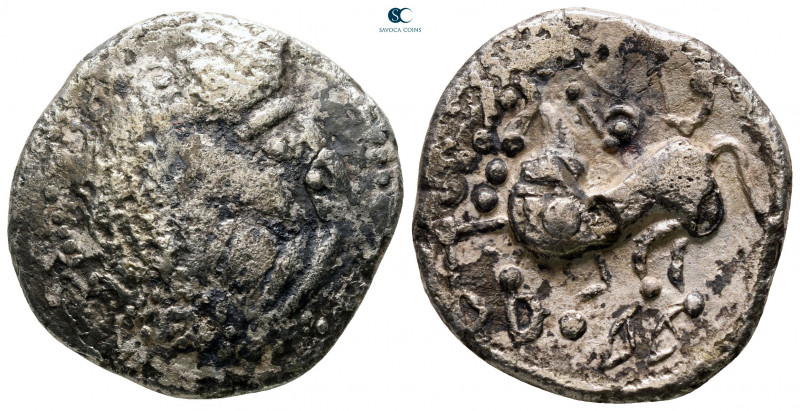 Eastern Europe. 200-100 BC. 
Fourreé Tetradrachm

24 mm, 8,80 g



fine