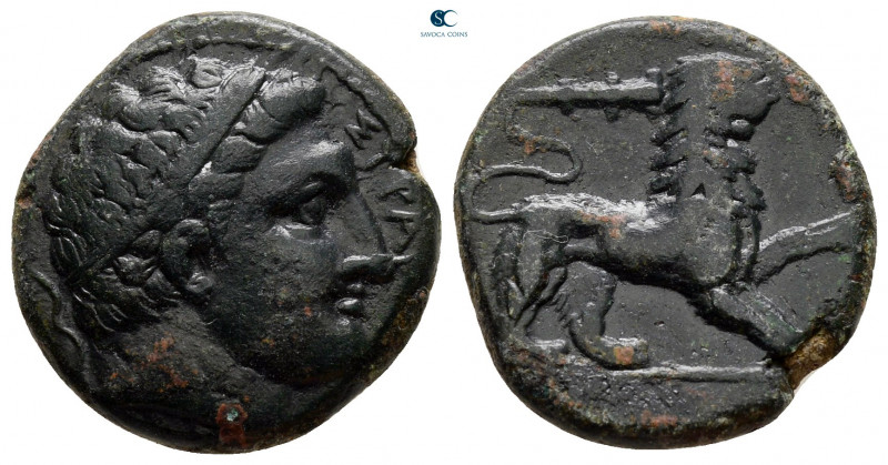 Sicily. Syracuse. Agathokles 317-289 BC. 
Litra Æ

18 mm, 5,10 g



very ...