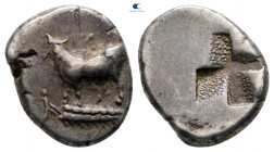 Thrace. Byzantion circa 387-340 BC. 1/2 Siglos AR