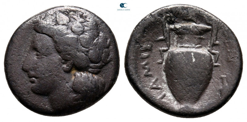 Thessaly. Lamia circa 400-350 BC. 
Hemidrachm AR

15 mm, 2,63 g



very f...