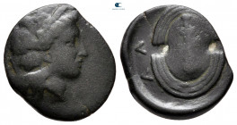 Attica. Salamis circa 350-300 BC. Dichalkon Æ