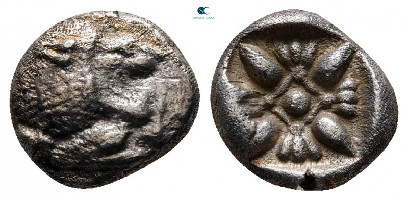 Ionia. Miletos circa 525-475 BC. 
Diobol AR

9 mm, 1,06 g



very fine