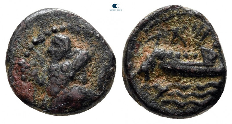 Phoenicia. Arados circa 380-350 BC. 
Obol AR

10 mm, 0,88 g



very fine