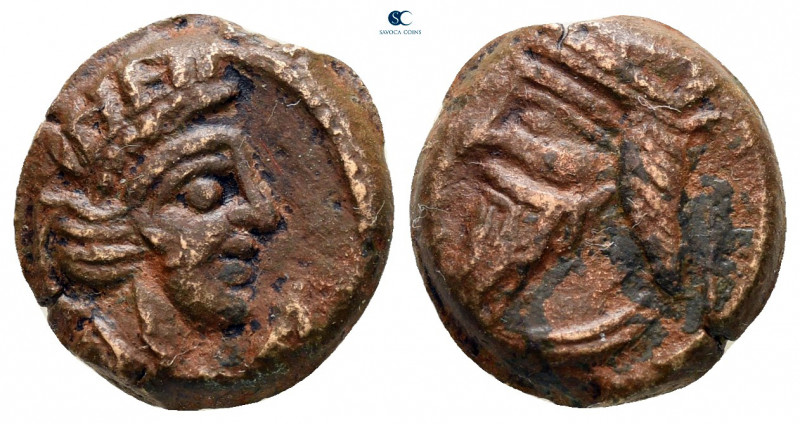 Kings of Parthia. Seleukia. Vologases III AD 105-147. 
Dichalkon Æ

11 mm, 2,...