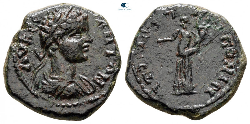 Thrace. Trajanopolis. Caracalla AD 198-217. 
Bronze Æ

15 mm, 3,16 g



v...