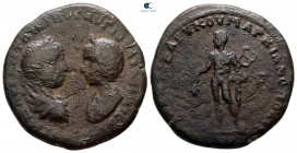 Moesia Inferior. Marcianopolis. Elagabalus with Julia Soaemias AD 218-222. Bronze Æ