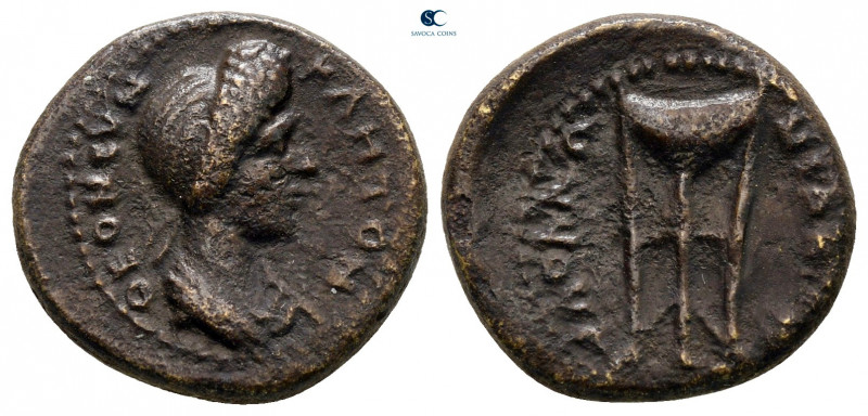 Lydia. Apollonis. Pseudo-autonomous issue AD 79-96. 
Bronze Æ

17 mm, 3,32 g...