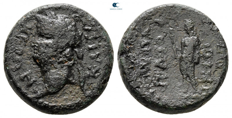 Lydia. Hypaipa. Nero AD 54-68. 
Bronze Æ

24 mm, 3,48 g



nearly very fi...