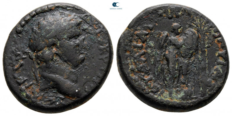 Judaea. Caesarea Maritima. Titus, as Caesar AD 76-78. 
Bronze Æ

22 mm, 8,62 ...