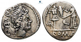 C. Egnatuleius C.f
C. Egnatuleius C.f. 97 BC. Rome. Quinarius AR