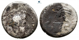 Augustus 27 BC-AD 14. Uncertain mint. Quinarius AR