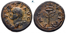 Vespasian AD 69-79. Struck in Rome for circulation in Seleucis and Pieria. Quadrans Æ