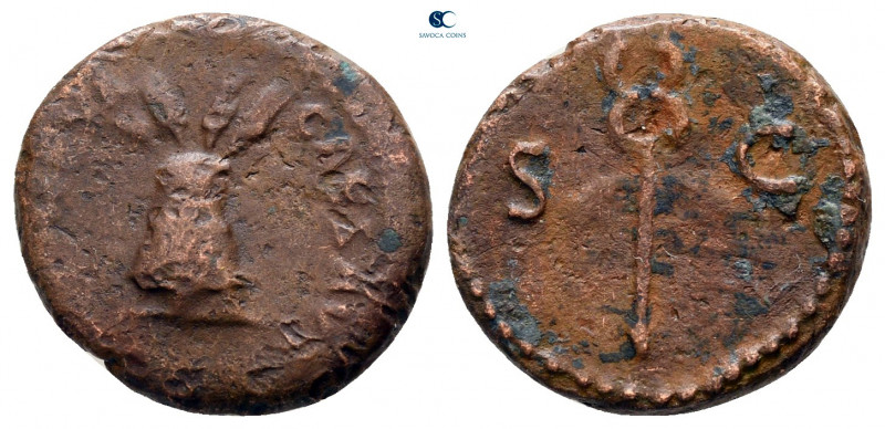 Nerva AD 96-98. Rome
Quadrans Æ

15 mm, 2,59 g



nearly very fine


...