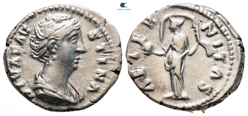 Diva Faustina I AD 140-141. Rome
Denarius AR

17 mm, 3,65 g



very fine