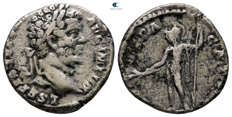 Septimius Severus AD 193-211. Rome
Denarius AR

17 mm, 3,49 g



nearly v...