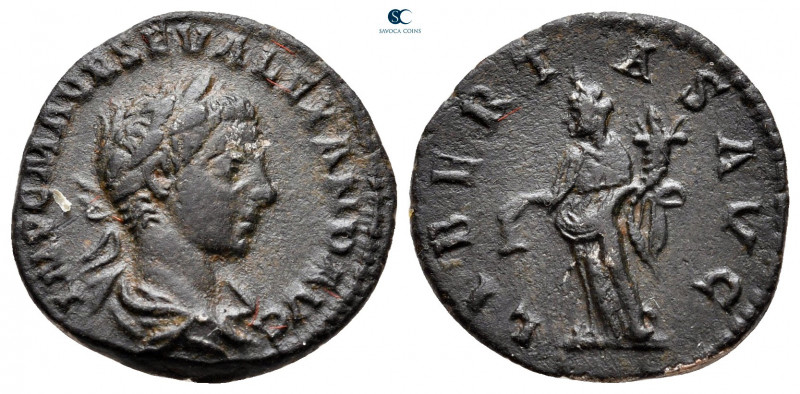 Severus Alexander AD 222-235. Rome
Fourreé Denarius Æ

18 mm, 2,54 g



n...