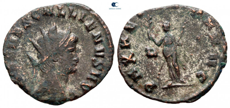 Gallienus AD 253-268. Rome
Antoninianus Æ

18 mm, 2,45 g



nearly very f...