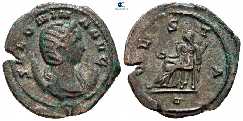 Salonina AD 254-268. Rome
Billon Antoninianus

20 mm, 3,93 g



very fine