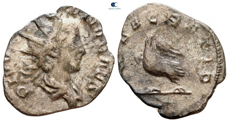 Divus Valerian II AD 258. Rome
Billon Antoninianus

20 mm, 1,98 g



near...