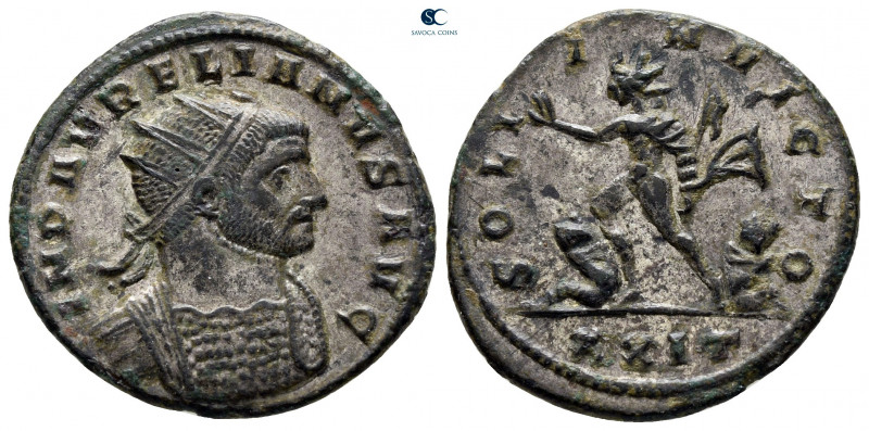 Aurelian AD 270-275. Serdica
Billon Antoninianus

23 mm, 3,63 g



very f...