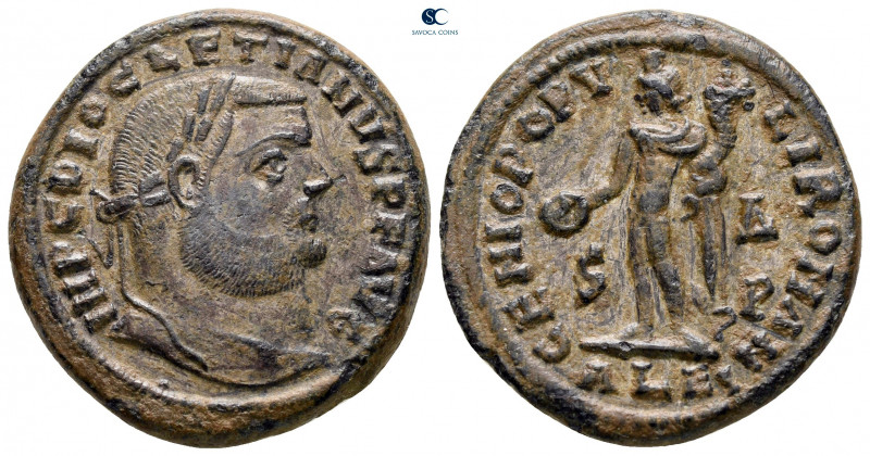 Diocletian AD 284-305. Alexandria
Follis Æ

25 mm, 9,37 g



very fine