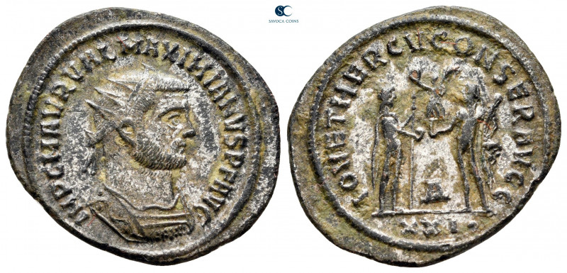 Maximianus Herculius AD 286-305. Antioch
Antoninianus Æ silvered

25 mm, 3,35...