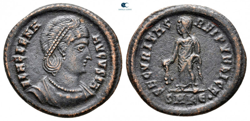 Helena. Augusta AD 324-3230. Cyzicus
Follis Æ

19 mm, 2,53 g



very fine...