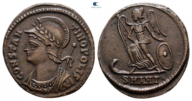 City Commemoratives AD 330-354. Antioch
Follis Æ

18 mm, 2,68 g



extrem...