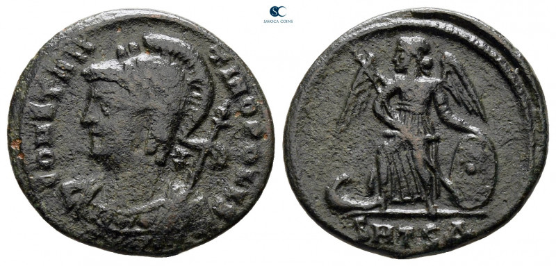 City Commemoratives AD 330-354. Thessaloniki
Follis Æ

17 mm, 2,20 g



v...