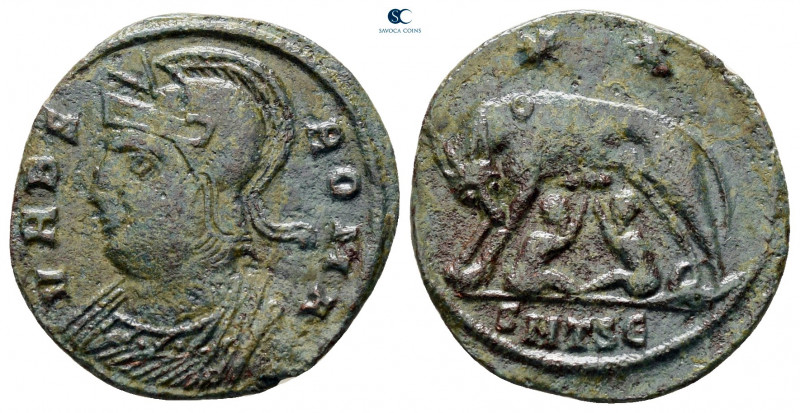 City Commemoratives AD 330-354. Thessaloniki
Follis Æ

17 mm, 2,00 g



v...